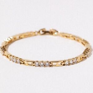 NEW Child of Wild Castlewood CZ Bracelet Gold Tennis bracelet